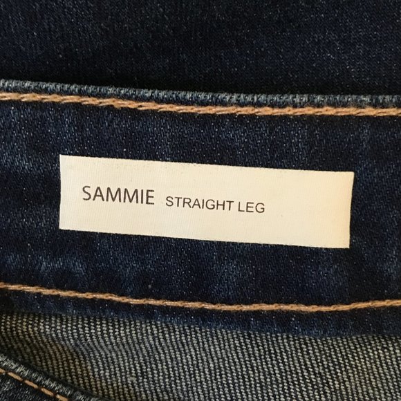 Kut from the Kloth SAMMIE Straight Leg Blue Jeans Distressed Straight Leg - Picture 12 of 16